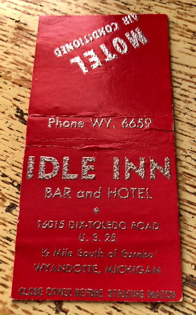 Idle Inn Bar & Motel - Matchbook (newer photo)